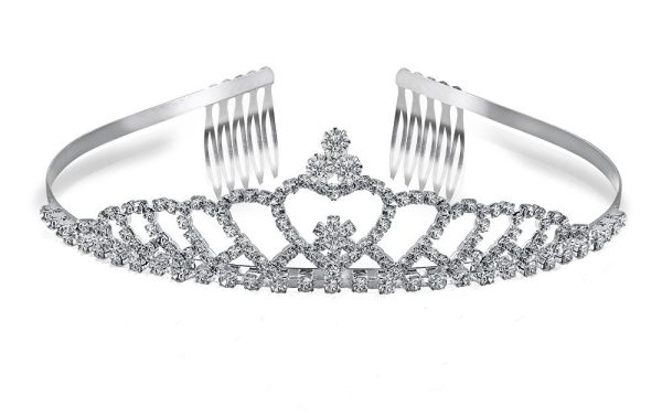 Silverplate bridal tiara