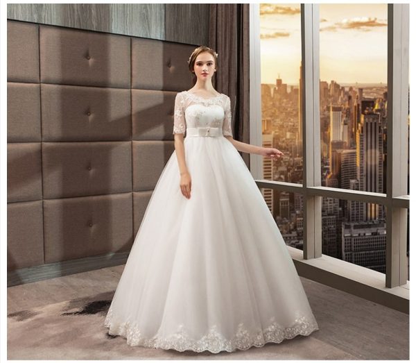 Lace ball gown