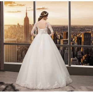 Lace ball gown