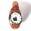 ladies watch brown leather straps