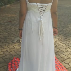 Chiffon maternity wedding dress