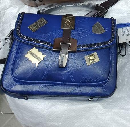 blue shoulder purse