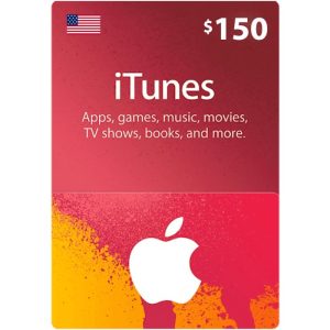 $150 Apple Itunes gift card