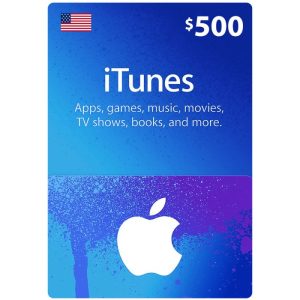 $500 Apple Itunes gift card