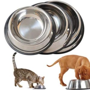 Dog and cat stainless steel feeding bowl
