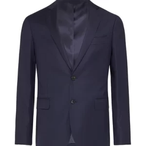 Navy blue business suit