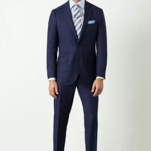 Navy blue business suit